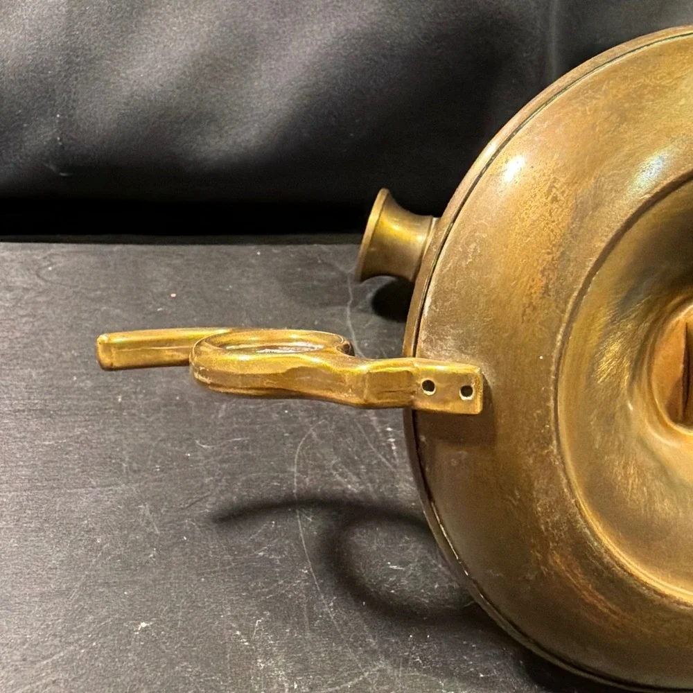 Vintage Brass Gimbal Ship Candlestick Holder Nautical Chamberstick 7.5 Inch